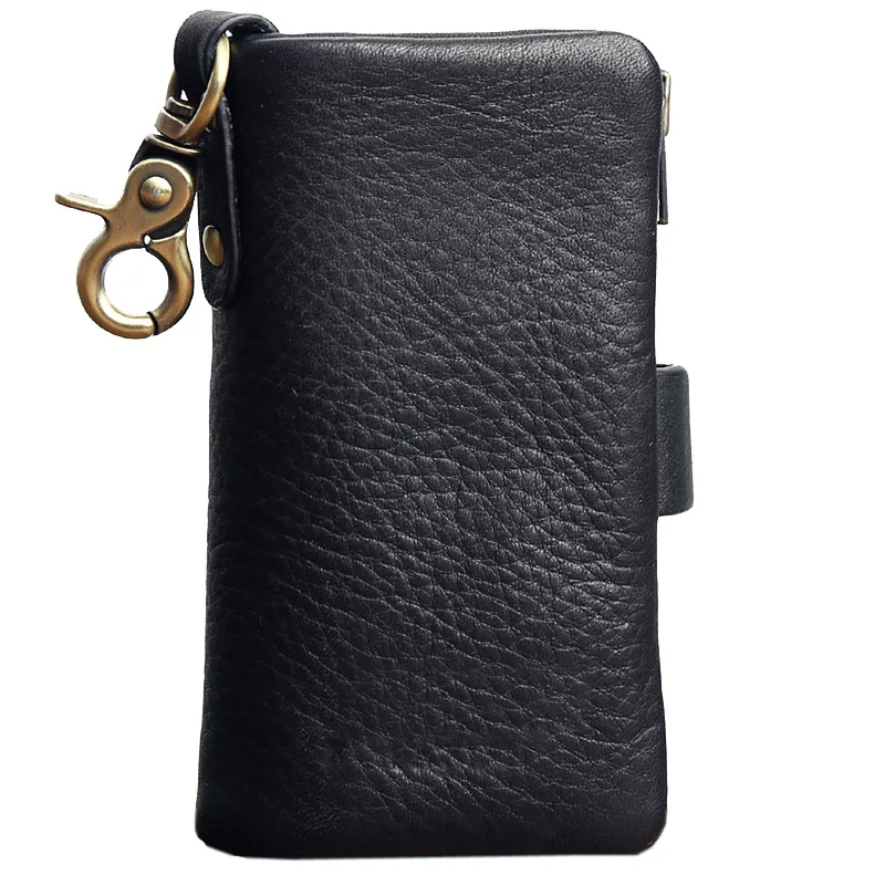 

SIKU men's leather coin purses holders fashion key wallet handmade key holder