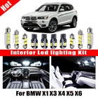 Для BMW X1, E84, X3, E83, F25, X5, E53, E70, X6, E71 2000-2015, Автомобильный светодиодный интерьер, карта, купол светильник багажника, Canbus, автомобильные аксессуары