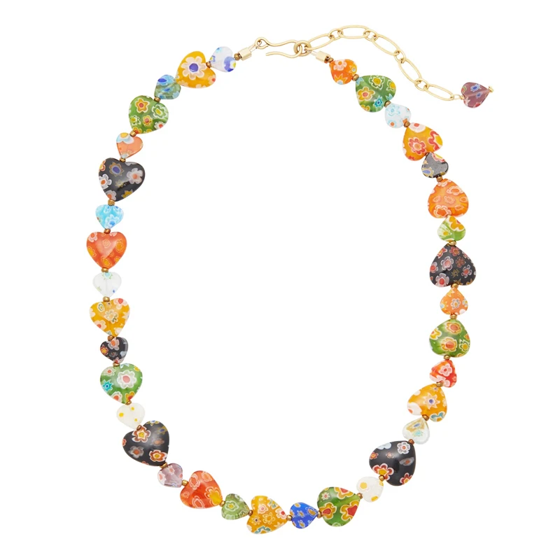 Роскошный разноцветный оргстекловый браслет DM в форме сердца изысканная Женская