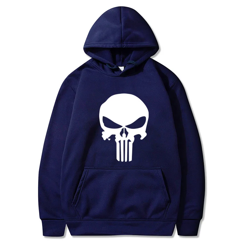 Shun princes Store мужская белая толстовка с длинным рукавом и капюшоном черепом