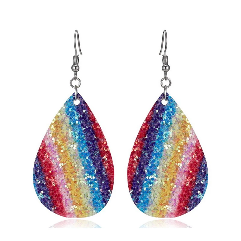 Женские блестящие серьги Cpop с каплями воды модные серьги-подвески ювелирные