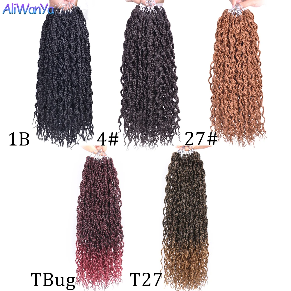 Косички с кудрявыми косичками синтетические волосы плетение крючком длинные