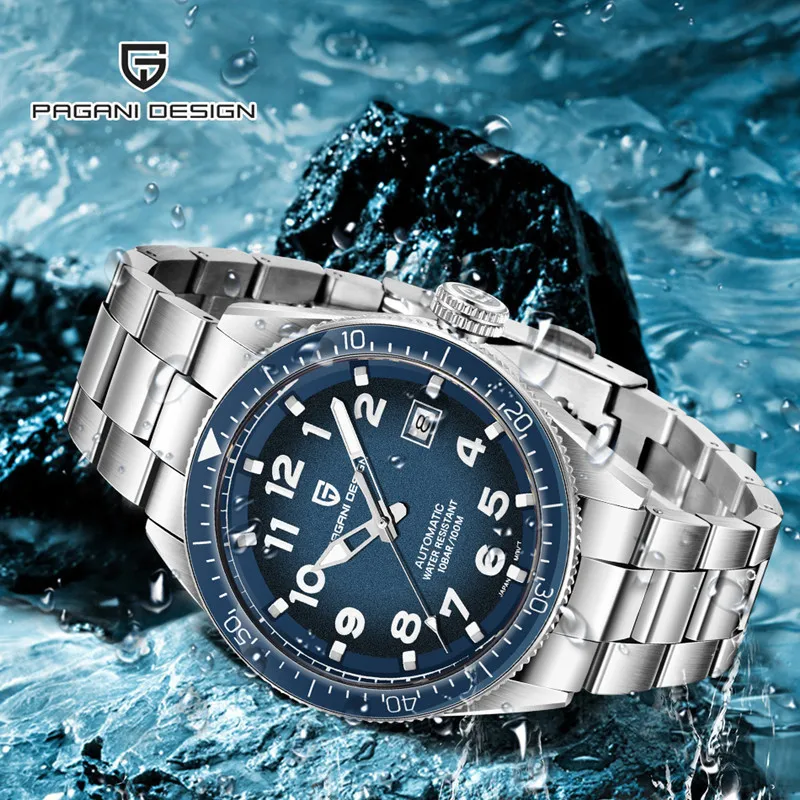 Часы наручные PAGANI Мужские механические роскошные деловые спортивные брендовые