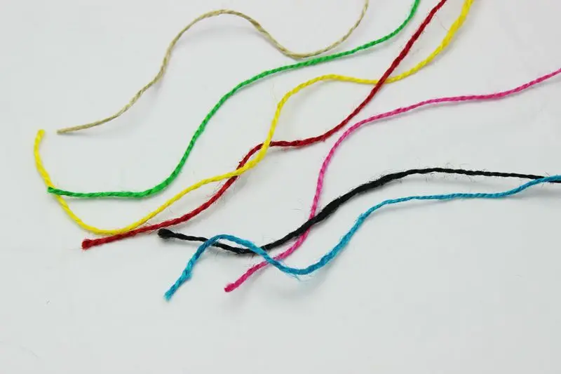 Цветные джутовые шпагаты 100 м * 2-слойный декоративный аксессуар ручной работы