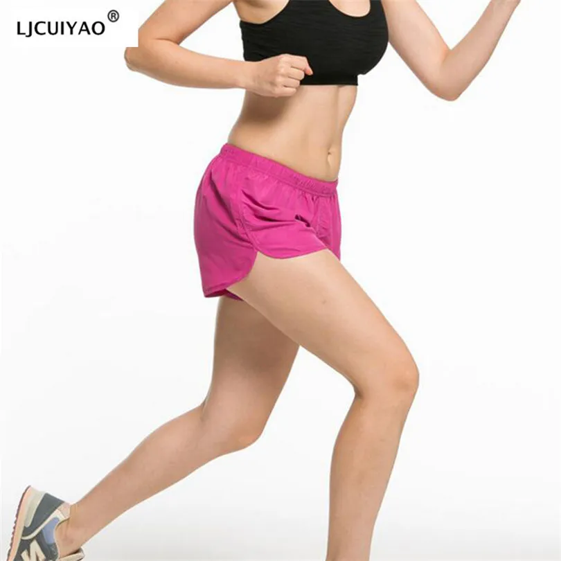 LJCUIYAO женские спортивные шорты летние новые лоскутные для занятий в тренажерном