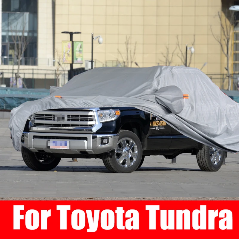 

Exterior Pickup trucks Car Cover Outdoor Protection Full Covers Snow Sunshade Waterproof Dustproof for Toyota Tundra Accessories