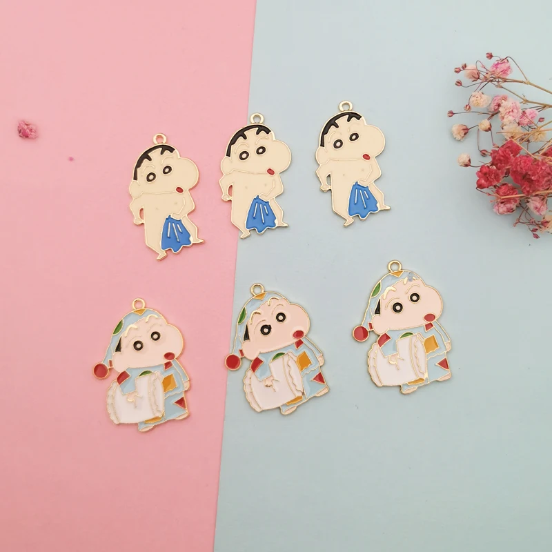

10pcs Cartoon Lovely Boy Enamel Charms Pendant Bath Towel Boy Metal Charms DIY Bracelet Earrings For Jewelry Accessories Finding