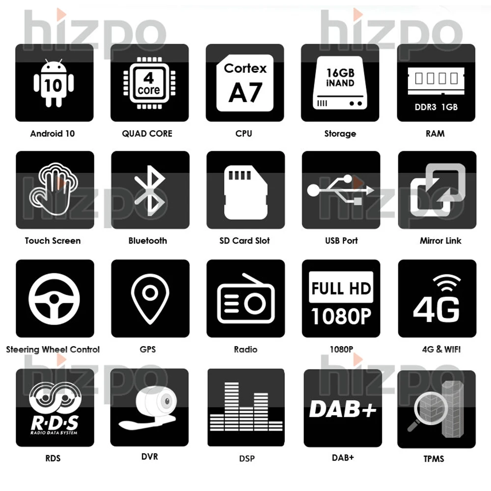 Billig Android 10 Auto Radio GPS Navigation Dvd-Stereo-Player Für Ford Focus 2 Mondeo S-MAX C-MAX Galaxy Transit Kuga 2008-2012 DSP 2DIN