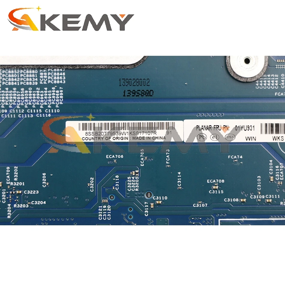 Billig Für Lenovo ThinkPad P1 Laptop Motherboard 17870-1 448,0 DY 04,0011 W/ E2176 CPU 01YU934 01YU933 01YU674 01YU944 01YU691 Mainboard
