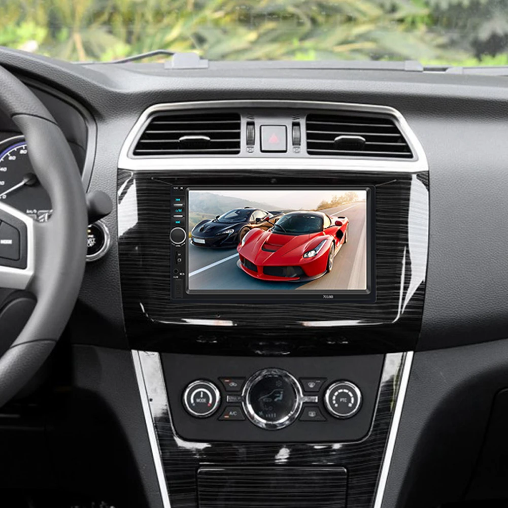 7 дюймов Bluetooth V2.0 двойной 7018B 2 DIN автомобильный FM стерео радио MP5 плеер сенсорный
