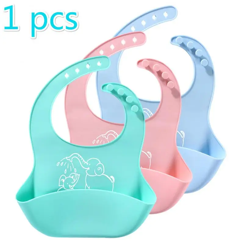 Нагрудник детский из пищевого силикона водонепроницаемый мягкий | Детская