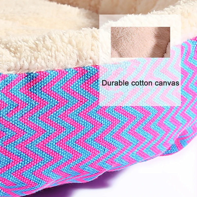 Домашние животные бинго собаки кровать моющиеся круглый короткие плюшевые