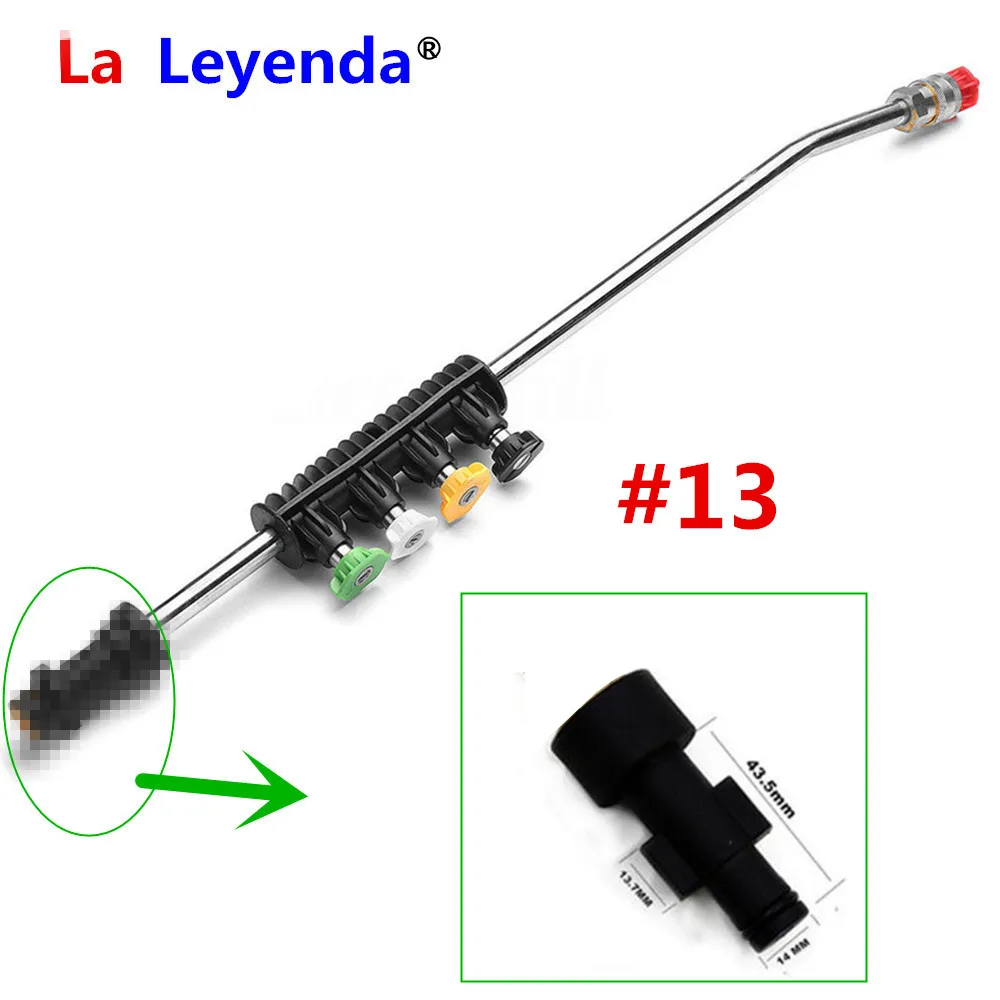 LaLeyenda Отрегулируйте мойщик давления для LAVOR для Karcher для Bosch Aquatak/B& D для Nilfisk металлический пистолет распылительные форсунки струйный Лэнс 5 наконечников