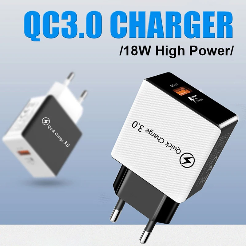 Зарядное устройство с функцией быстрой зарядки + кабель USB Type C в