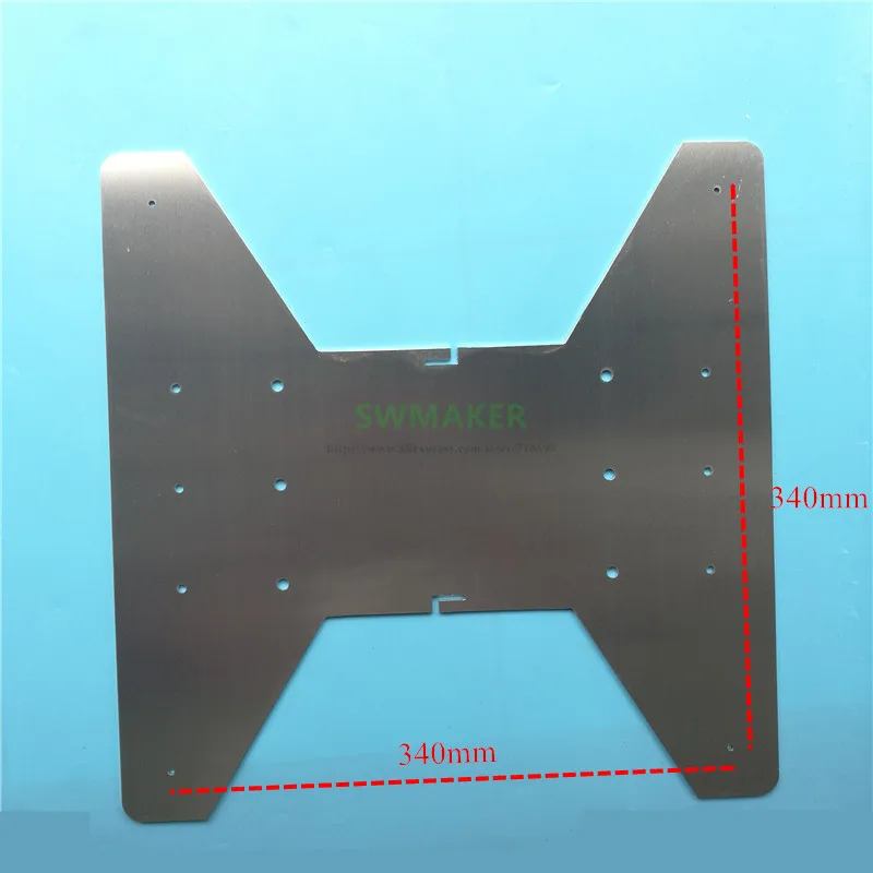 Creality Cr10 s5 Y-axis Alumínio Placa 3d Impressora Peças Suporte Placa Cr-10 5s 500 mm