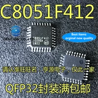 5pcs c8051f412 gqr c8051f412 qfp 32 microcontroller chip in stock 100 new and original