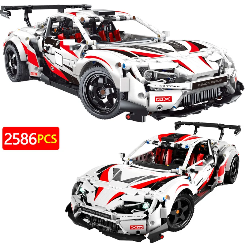 

2586pcs City Technical 1:10 Racing Car Building Blocks Mechanical Speed Sports Vehicle MOC Supercar Bricks Toys For Kids Gifts