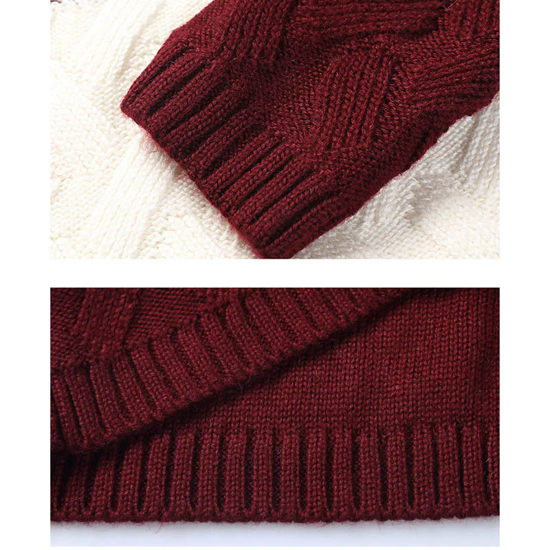 Мужской свитер мужской джемпер Корейская версия подходящего цвета модный