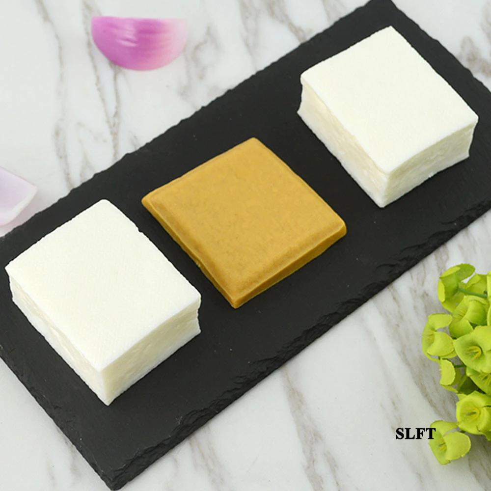 

fake simulation tofu bean curd model for hotel restaurant store shop cabinet Kitchen decoration artificial food display props