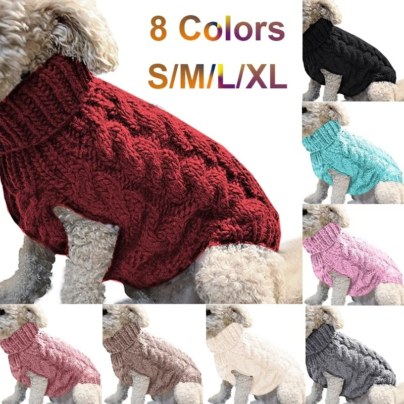

Small Dogs Pet Dog Knitted Jumper Sweater Chihuahua Pullover Clothes Outfits Pet Products