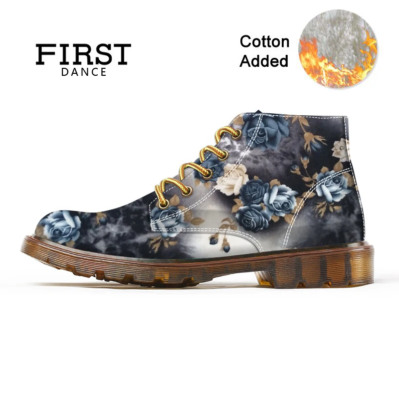 Женские ботильоны с цветочным принтом демисезонные ботинки кроссовки на заказ