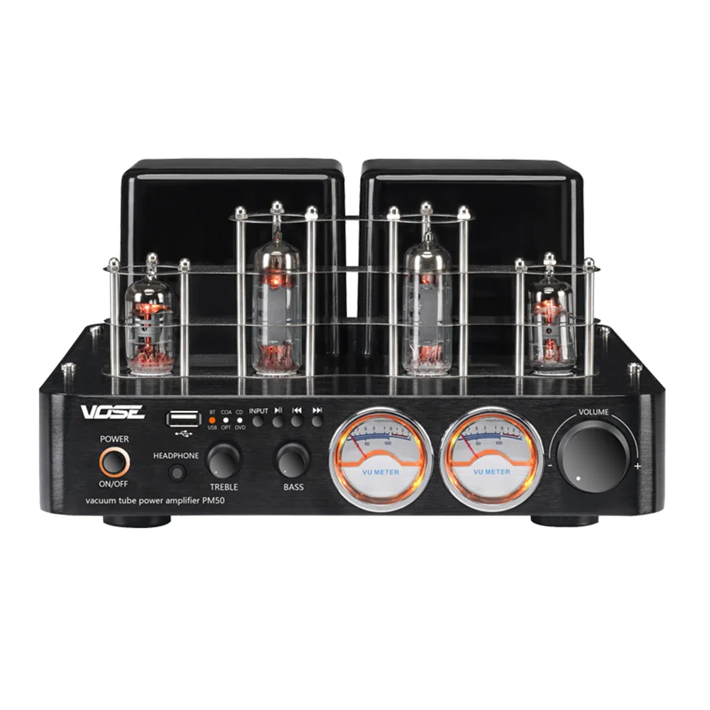 Трубчатый усилитель 6F1 HIFI для наушников Vu Meter высокой мощности Bluetooth 5 0 80 Вт * 2 (2 0) |