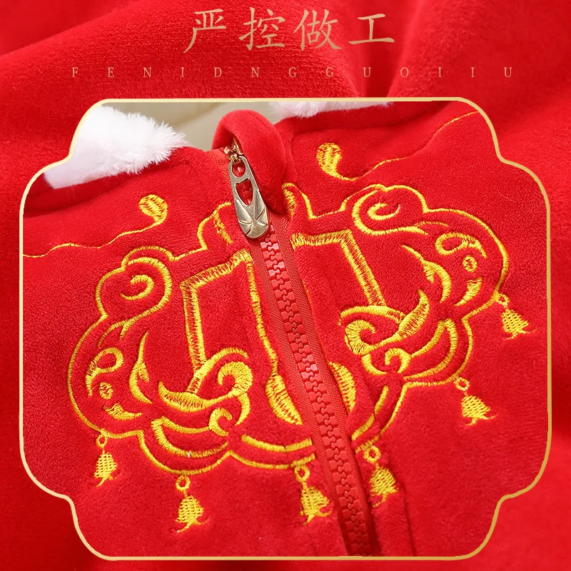 Комбинезон для новорожденных мальчиков и девочек зимний теплый хлопковый