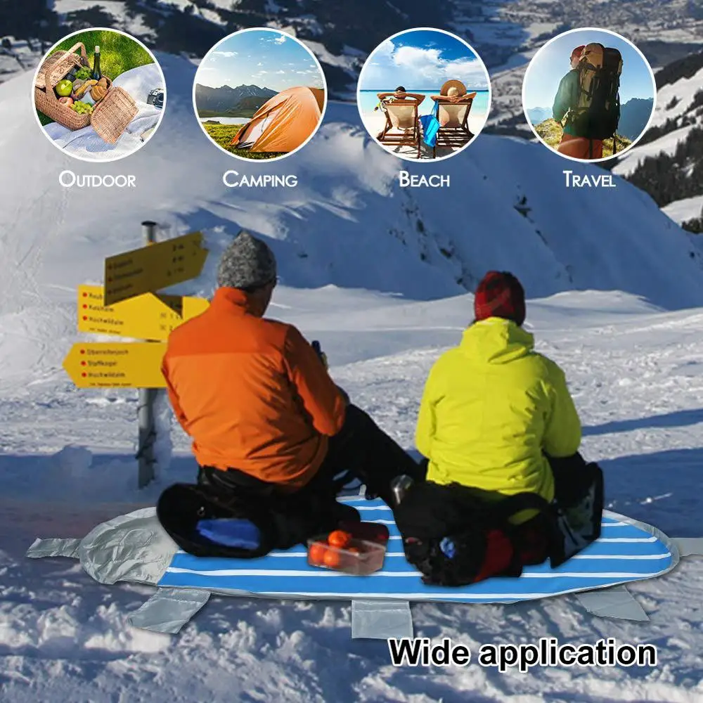Водонепроницаемая пляжная подстилка наружный портативный коврик для пикника и