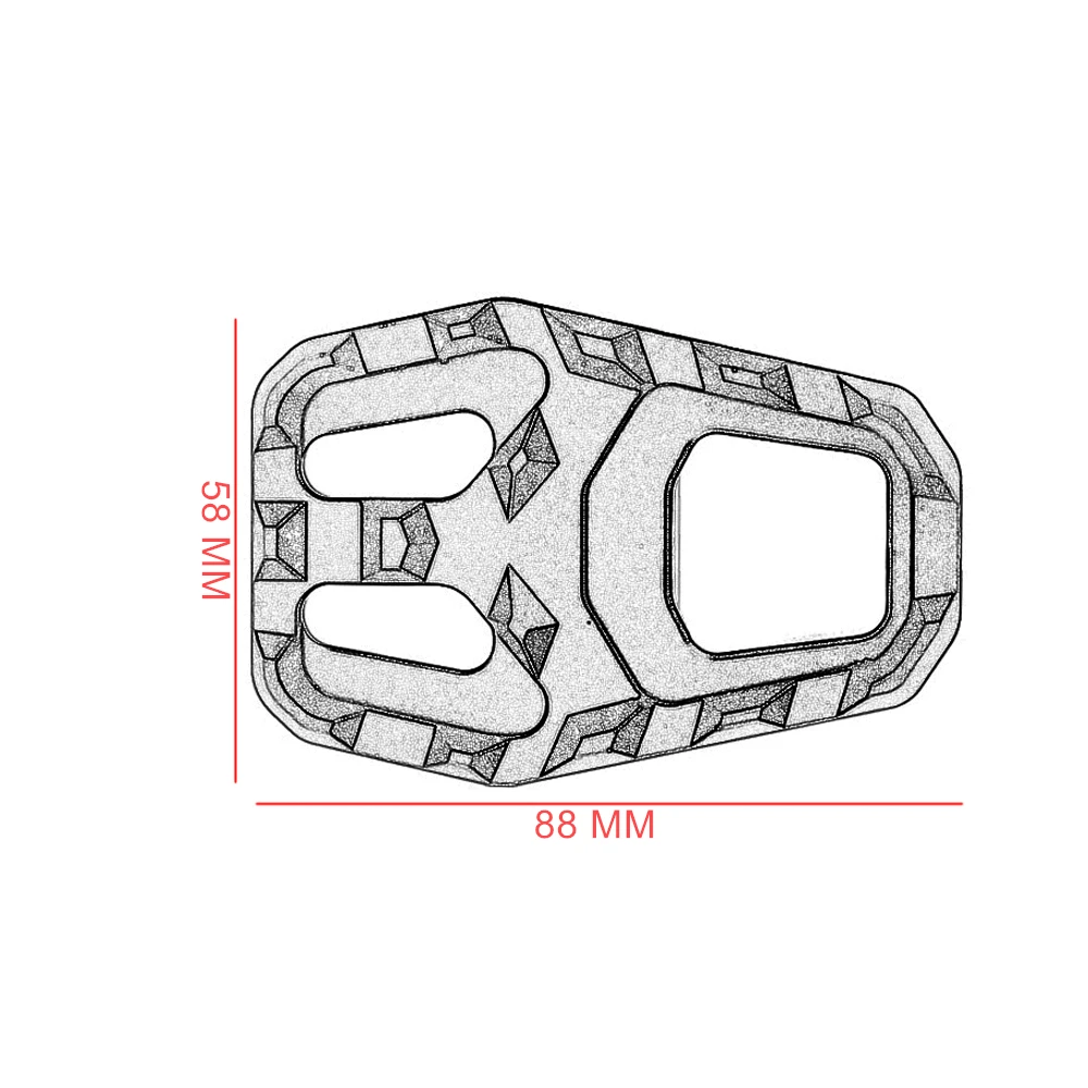 MTKRACING для CRF1000L Africa Twin 2016 2017 2018 2019 2020 заготовка широкая подставка педали