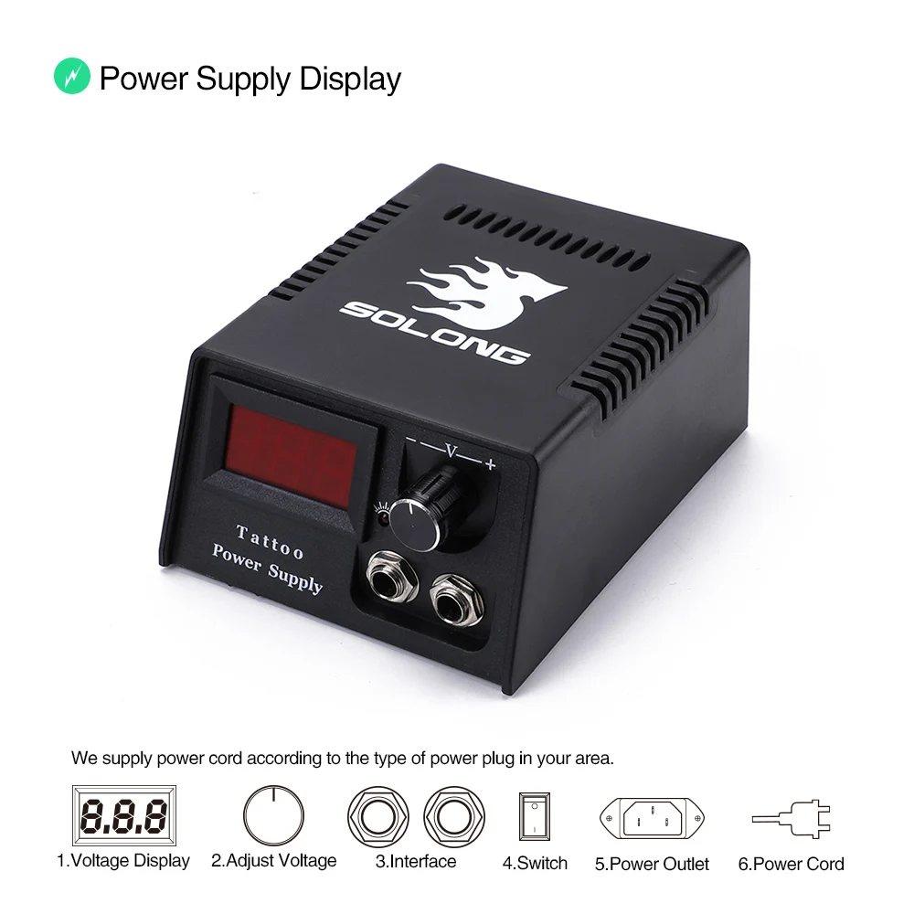 Newest Tattoo Kit 2 Coils Guns Tattoo Sets Permanent Makeup Machine Tattoo Power Supply Pedal Tattoo Machine Grip Free Shipping