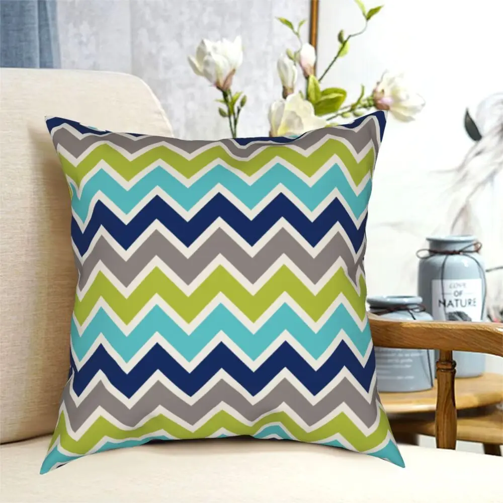 Home Decor Zig Zag Zigzag Chevron Pillowcase Pattern Zipper Throw Pillow Case for Car Cushion Cover 45x45 | Дом и сад