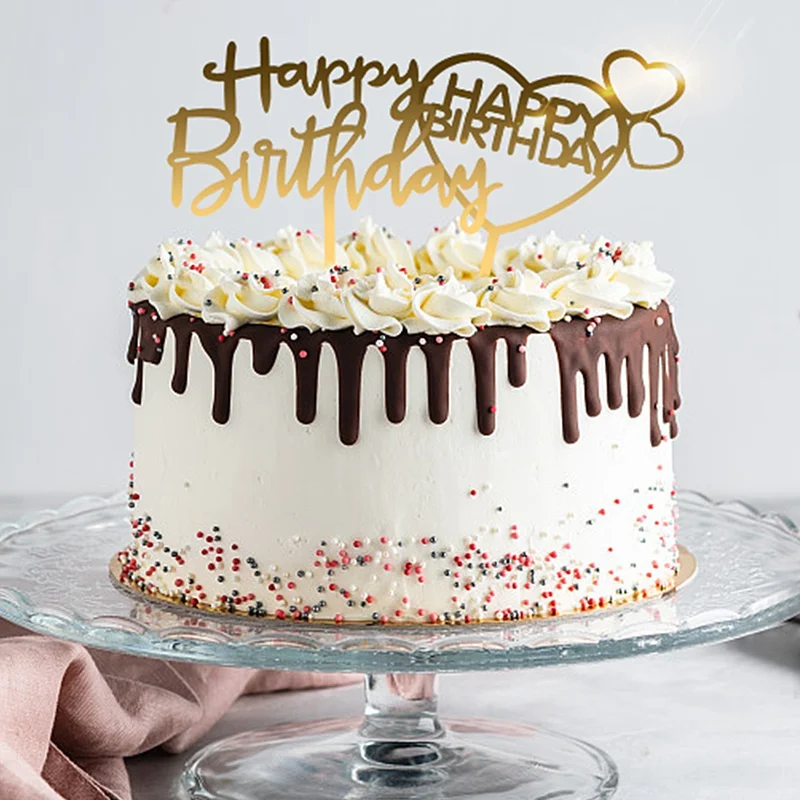

Acrylic Cake Insert Toppers Shower Birthday Decoration Birthday Party Cake Insert Cake Decoration Wedding Cakes Dessert Decor