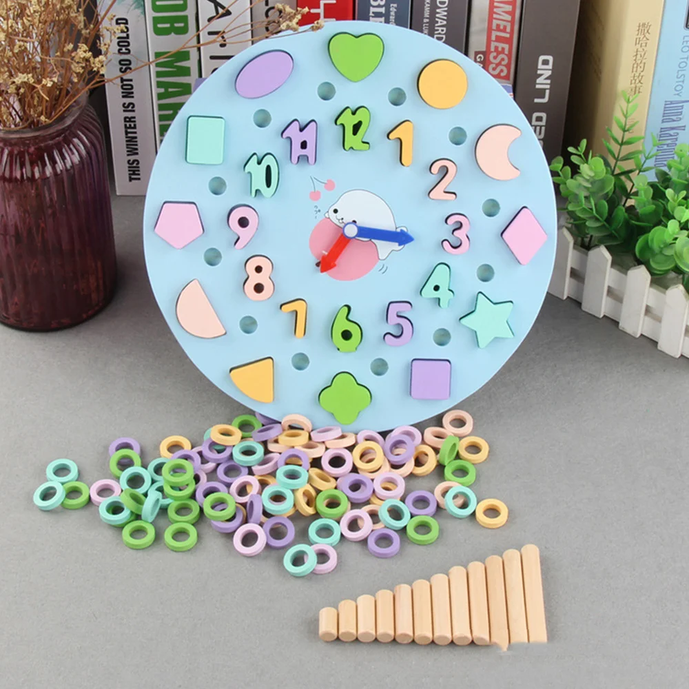 

1 Set of Number Shape Matching Toys Practical Early Education Toys for Kids