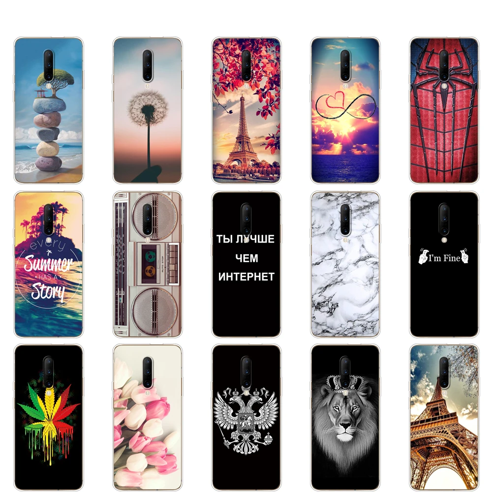 Чехол для oneplus 7 чехол one plus pro задняя крышка телефона 2019 силиконовый мягкий