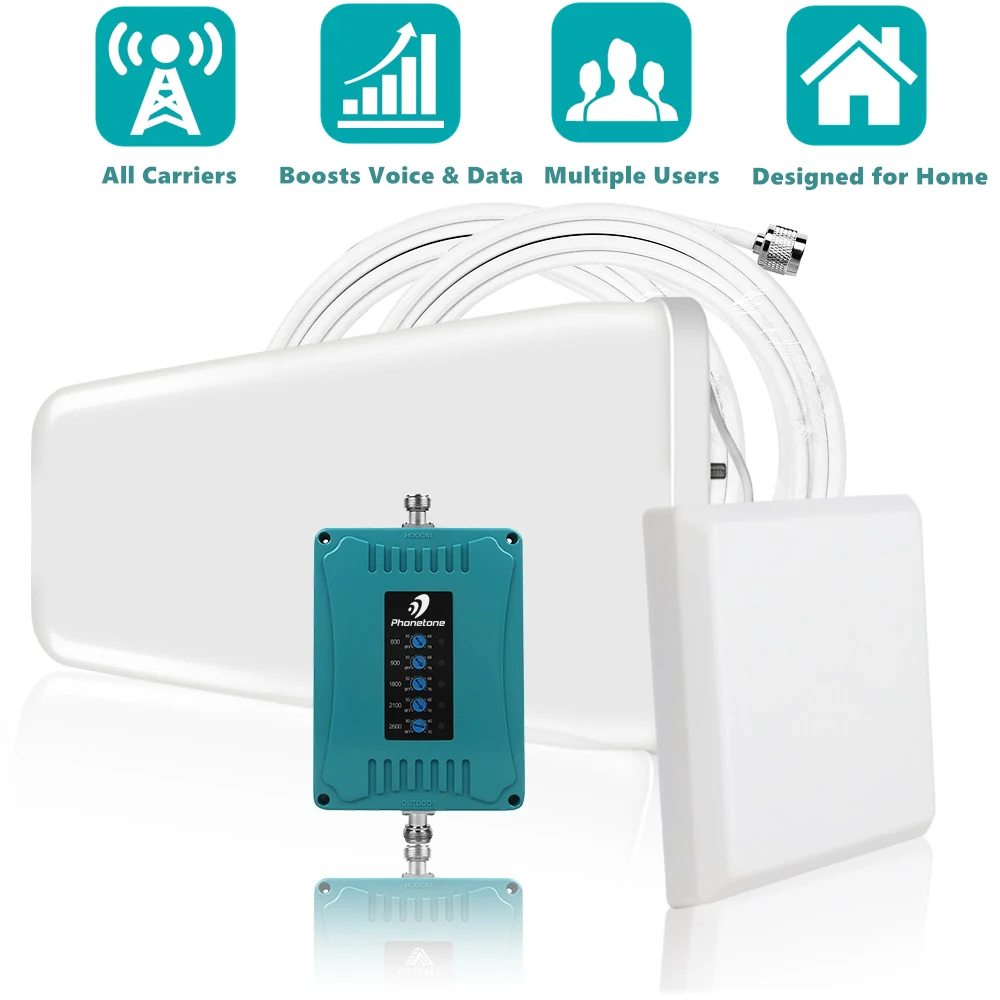 Усилитель сигнала 2G 3G 4G ретранслятор GSM 800/900/1800/2100/MHz сотовый усилитель LTE 4g lte