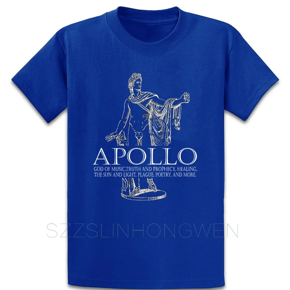Apollo God Of Music And Sun греческая футболка с рисунком мифологии круглым вырезом и