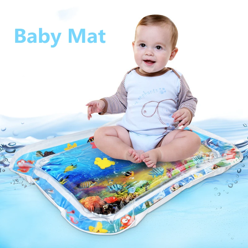 

Baby Kids Water Play Mat Inflatable Infants Tummy Time Playmat Toys for Kids Summer Swimming Beach Pool Game Cool Carpet Toys