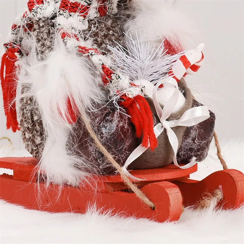 Санты Санта Клаус снеговик лося Фигурки Рождественские украшения для дома милые