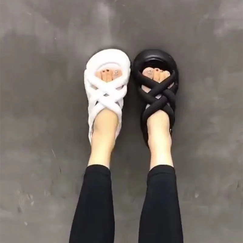 

Сандалии Женские однотонные с круглым носком, модные босоножки для отдыха, удобная универсальная обувь на плоской подошве, лето 2021