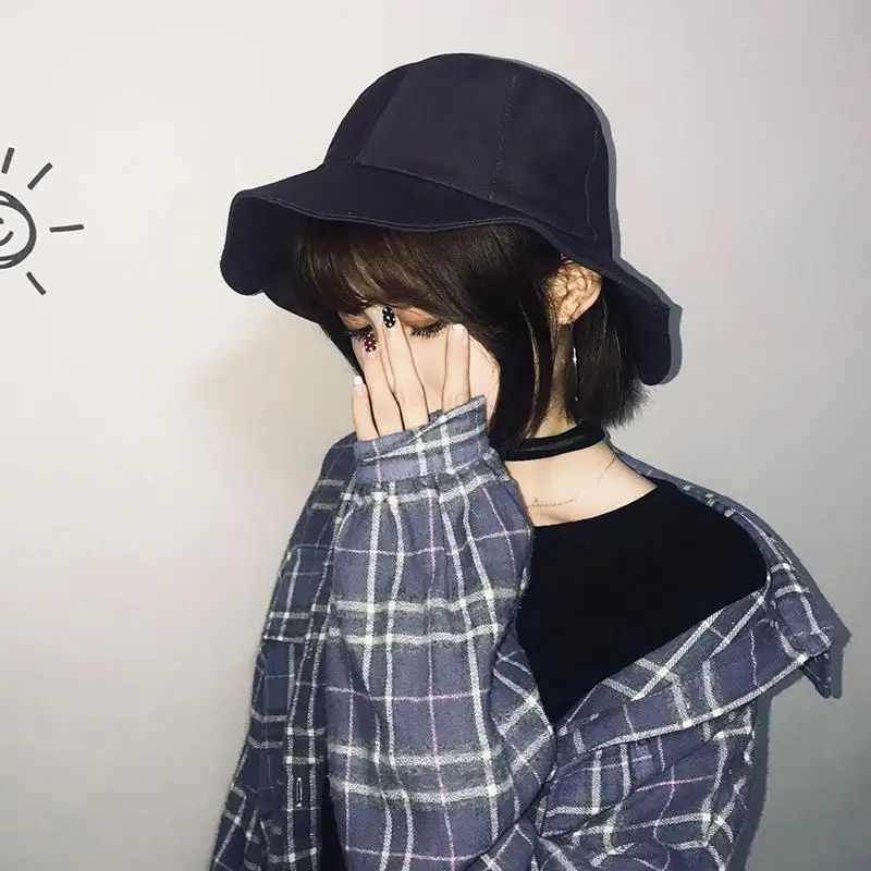 Панама Ulzzang женская с бантом модная шикарная летняя Солнцезащитная шапка в