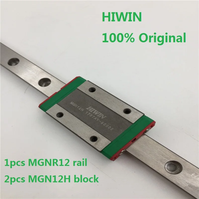 1 шт. 100% оригинальная направляющая Hiwin MGNR12 L 200/250/275/300/330/400/500 мм + 2 блок MGN12H для 3D