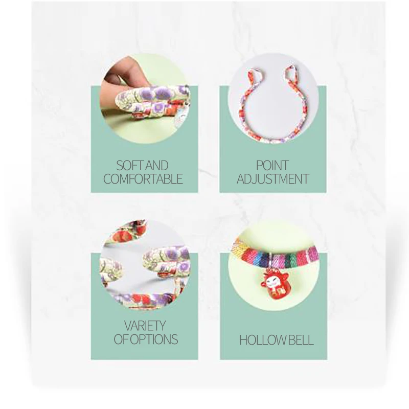 Милые ошейники для кошек ручной работы этнический принт щенок ожерелье с