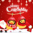 Кольцевая лампа утка для мотоцикла и велосипеда, предупреждающий фонарь с ремешком, уличный светильник, Аксессуары для велосипеда, маленькая желтая утка