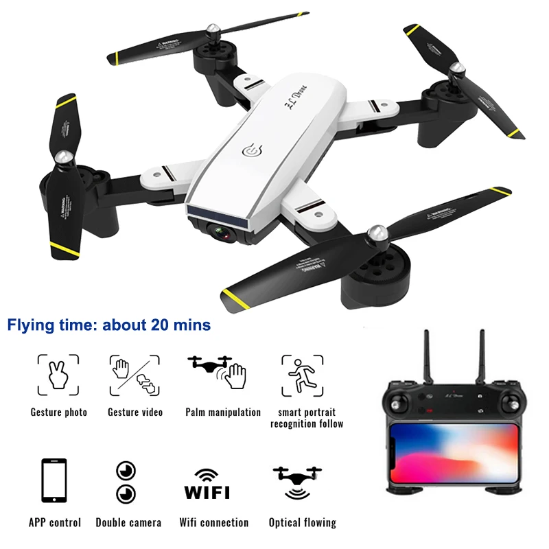 4K Дроны с камерой 50x зум Профессиональный радиоуправляемый вертолет FPV Wi Fi