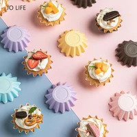 jo life 50pcsset macaron cupcake dessert chocolate flower lace paper cups cake holder paperboard baking decoration tool