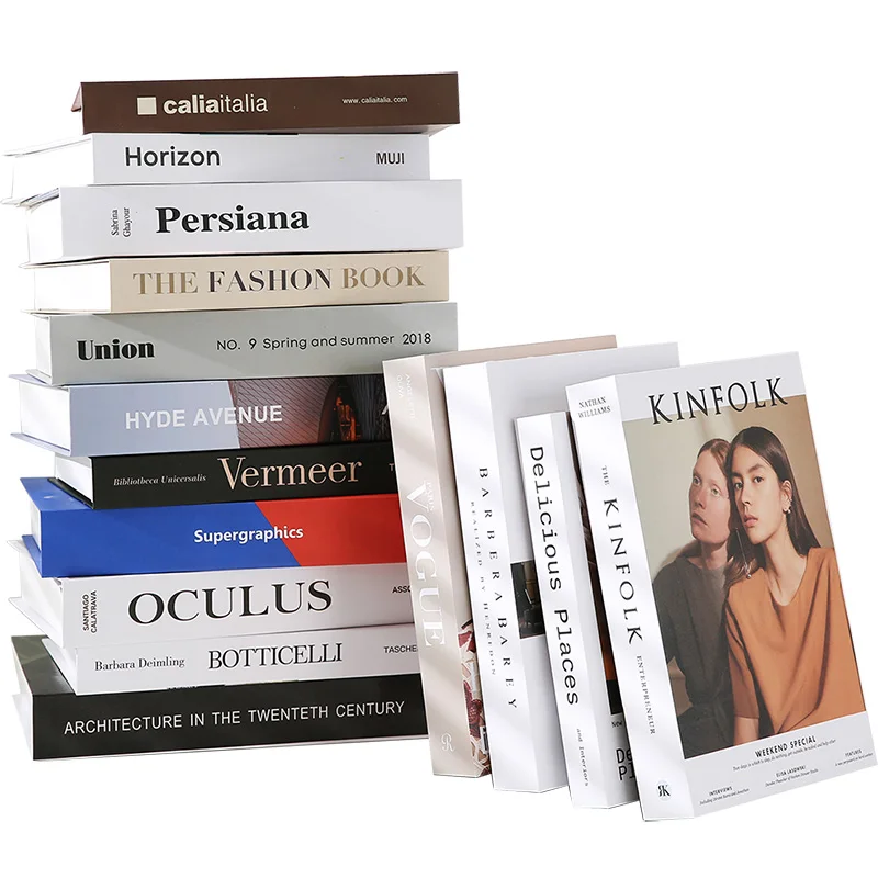 

Hot sales Popular Decoration Home Decoration Book Modern Fashion Book Home Decoration Hotel Model Room Fake Book Soft Decoration