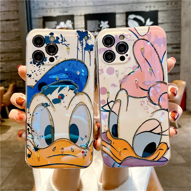 

Disney Donald Duck Daisy Doodle Phone Case for iPhone/XS/MAX/XR/7/8/Plus/11/12/12 Pro Max Phone Case HUAWEI Protector Cases