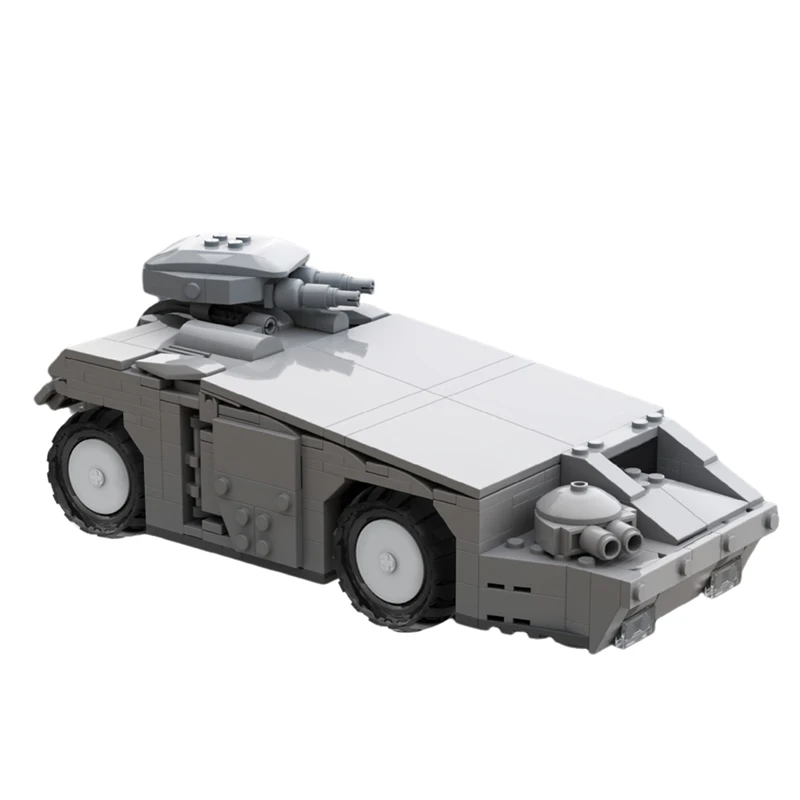 

Mini MOC ALIENS M577 Armored Personnel Carrier Building Block Kit Space War Ship AirCraft Boat Brick Model Kids Brain Toys Gift