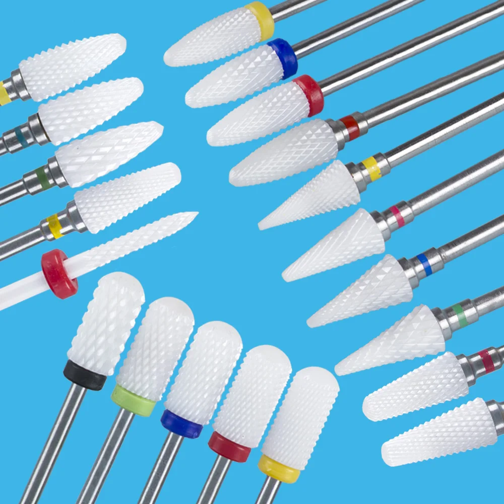 

Milling Cutter For Manicure Ceramic Mill Manicure Machine Set Cutter For Pedicure Electric Nail Files Nail Drill Bit Feecy