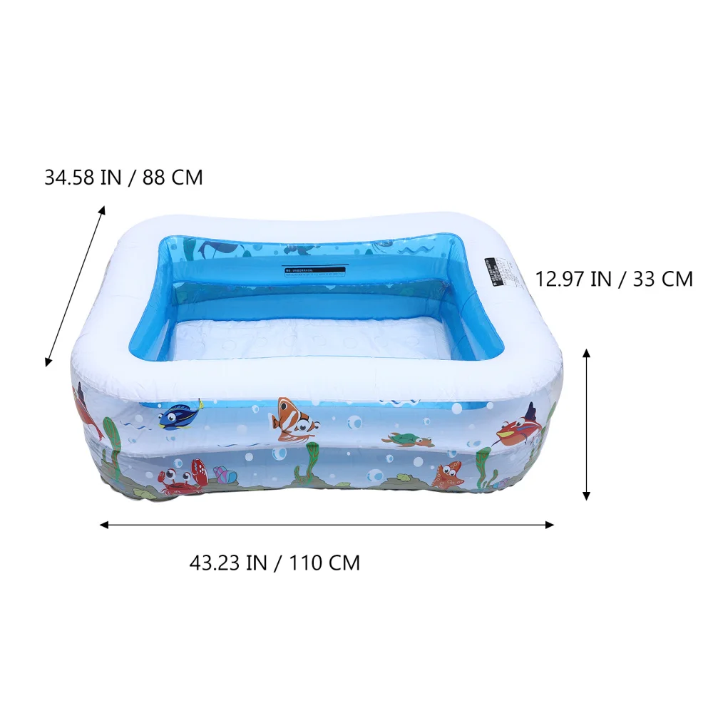 

1pc Inflatable Kiddie Pool Inflatable Swimming Pool Water Pool for